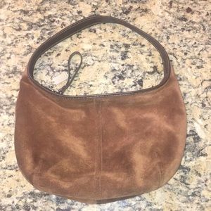 Coach brown suede bag